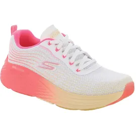 SKECHERS - Max Cushioning Elite Speed Play 129621WPK - Farbe: Weiß-Orangefarbig - Größe: 37 EU