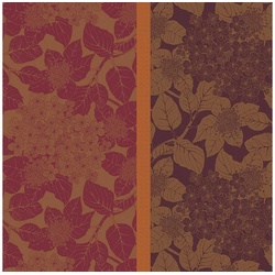 Garnier Thiebaut Stoffserviette Servietten (4x Set) Hortensias Rouille 54×54 cm, (4 St) braun