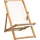 vidaXL Liegestuhl Teak 56 x 105 x 96 cm creme
