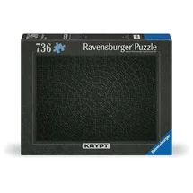 Ravensburger Puzzle 12000054 - Krypt Puzzle Black - Puzzle mit 736 schwarzen Teilen, tolle Herausforderung für Puzzlefans und Knobelfreunde ab 14 Jahren