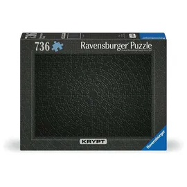 Ravensburger Puzzle 12000054 - Krypt Puzzle Black - Puzzle mit 736 schwarzen Teilen, tolle Herausforderung für Puzzlefans und Knobelfreunde ab 14 Jahren