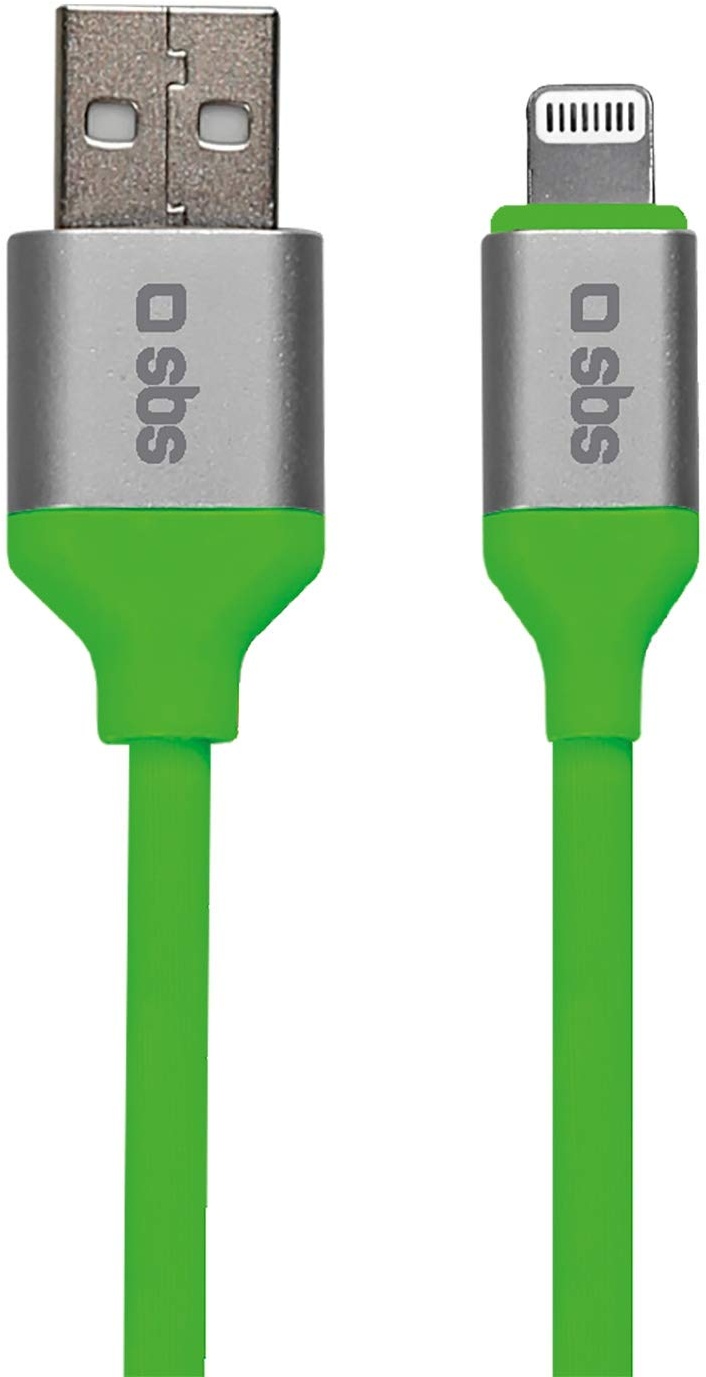 SBS Lightning Kabel 150 cm - Ladekabel mit 2.0 USB & Lightning MFI Anschluss - Ideal für Apple iPhone 11, 11 Pro, 11 Pro Max, X, XS, XS Max, XR, 8, 8 Plus, 7, 7 Plus, 6, 6s, iPad