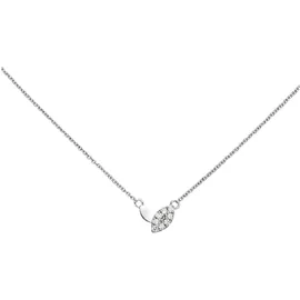 Jobo Collier 585 Gold/Weißgold 8 Diamanten