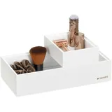 Navaris Aufbewahrungsbox aus Bambus 2er Set 2-tlg. weiß