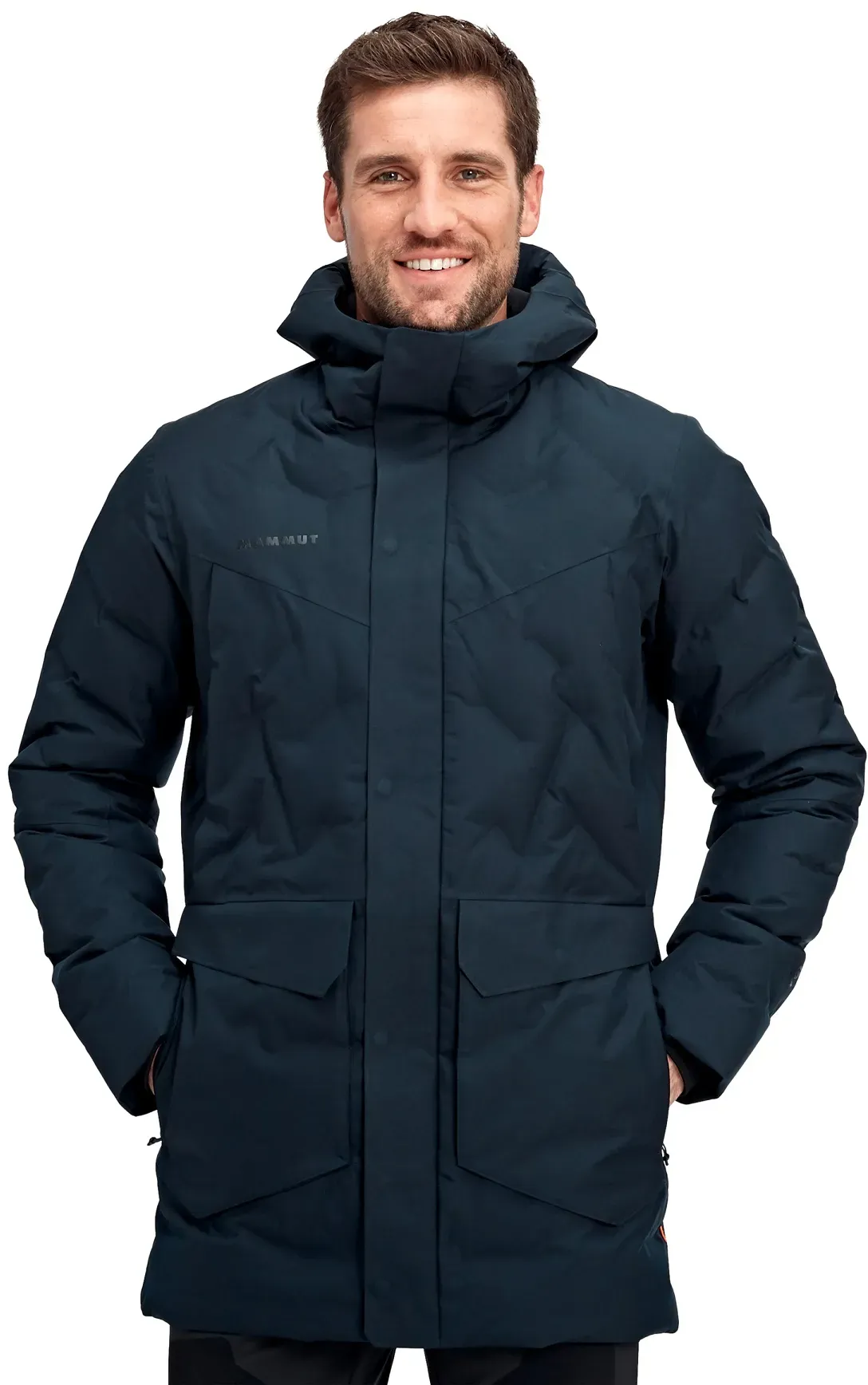 Mammut Winter-Parka Photics Hardshell Thermo (lasergeschweisst, wasserdicht, Daunenjacke) marineblau Herren