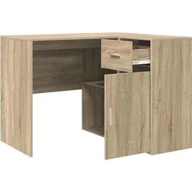 vidaXL Eckschreibtisch Sonoma Eiche braun