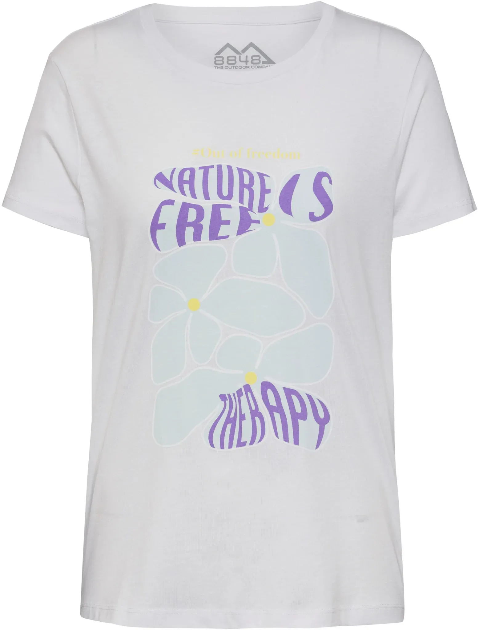 8848 Outdoor T-Shirt Damen in white, Größe M - weiß