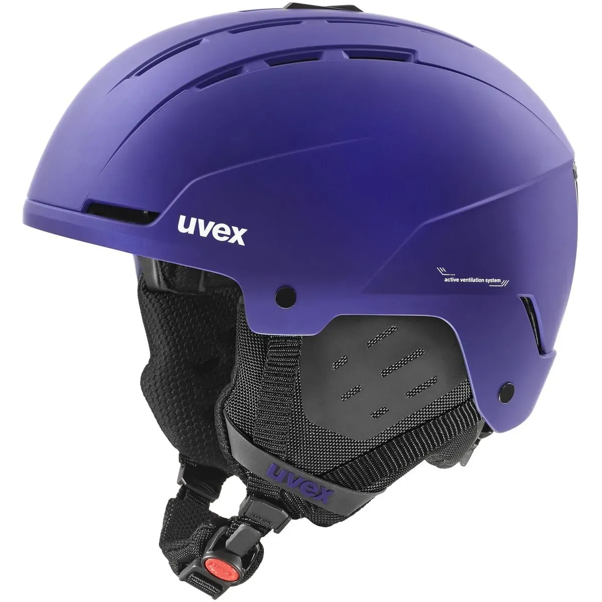 skihelm uvex stance purple bash matt