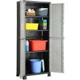vidaXL Kunststoffschrank 68x39x171,5 cm
