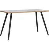 VCM my office Salia Schreibtisch weiß rechteckig, 4-Fuß-Gestell schwarz 138,0 x 50,0 cm