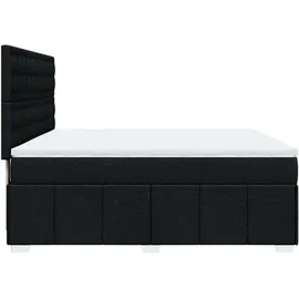 vidaXL Boxspringbett 180 x 200 cm Schwarz