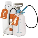 INSIGO Zecken Spray 5l Kanister + 5L Drucksprüher - Zeckenspray mit mechanischer Wirkung - Effektive Abwehr gegen Zecken und Larven - Zecken und Larven Spray mit Sofortwirkung