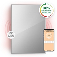 Klarstein La Palma 750 smart 2-in-1 Heizgerät Infrarot Konvektor 85x60cm 750W Spiegelfront