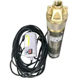 CHM GmbH Brunnenpumpe 4 Zoll 0,75 kW 2800 L/h 6,1 Bar inkl. Motorschutz