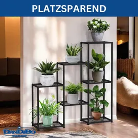 DanDiBo Ambiente Blumenregal 6 Ebenen 96578  Metall 60 x 30 cm Schwarz