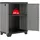 KETER Stilo Kunststoffschrank 68 x 39 x 90 cm Grau/Rot/Schwarz