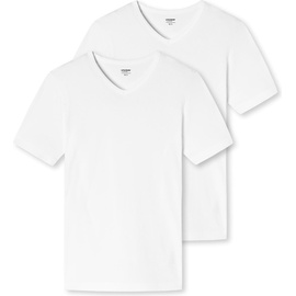 SCHIESSER UNCOVER by SCHIESSER Herren T-Shirt 2er Pack - Vorteilspack, V-Ausschnitt, S-3XL Weiß M