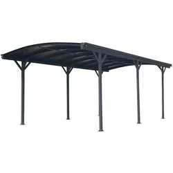 Westmann Aluminium Runddach Carport Stockholm anthrazit
