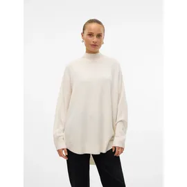 Vero Moda VMPLAZA LS HIGHNECK Long Pullover Beige M