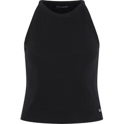 Top in Ripp- und Crop-Optik SCHWARZ XL