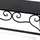 Lemodo Gartenbank 84 x 27 x 45 cm Schwarz