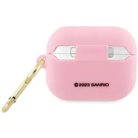HELLO KITTY Hkap3dkhsp AirPods Pro Hülle, Pink/rosa, Silikon, 3d-katzenkopf
