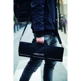 Arcos Messer Roll Bag - Messer Rolltasche zu 12 Stück - 100% Polyester 730 x 510 mm - Farbe Schwarz (Messer Nicht ENTHALTEN)