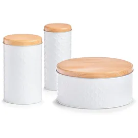 Zeller Scandi Keksdose rund weiß Ø 10,7 cm 1,37 l