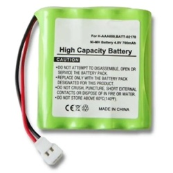 Akku passend für den Philips Akku Philips A1507, SBC 468, SBC 468/91 Akku H-AAA600, BATT-02170