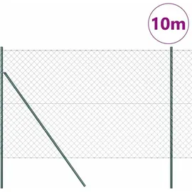 vidaXL Zaunpfosten 60 x 900 cm Grün/Stahl