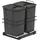Emuca Recycling-Behälter 2 x 35 l Anthrazitgrau