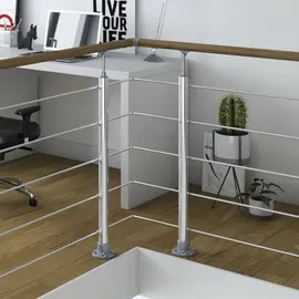 DOLLE Geländer-Set 150 cm Aluminium/Holz