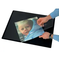Q-Connect® KF26798 Schreibunterlage - 63 x 50 cm, schwarz
