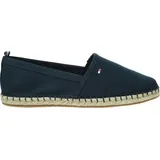 Tommy Hilfiger Basic Tommy Flat Stoffschuhe, Blau