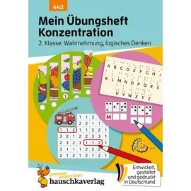 Hauschka Verlag Mein Übungsheft Konzentration 2. Klasse – Wahrnehmung, logisches Denken