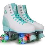 Apollo Disco Roller, Classic Roller, Rollschuhe für Kinder und Erwachsene, größenverstellbare Quad-Skates, 3 Größen, verstellbar von 31 bis 42, Rollschuhe Damen in schicken Designs