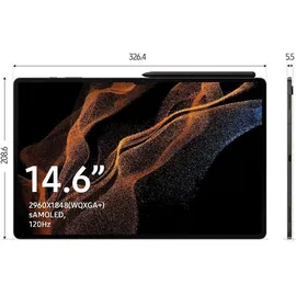Samsung Galaxy Tab S8 Ultra 14.6" 128 GB Wi-Fi + 5G Graphit