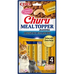 INABA Katzenmahlzeit Topper Huhn mit Käse Rezept 4x14 (56g)