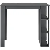 [en.casa] Bartisch Danderyd 120 x 60 x 106 cm Dunkelgrau