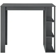 [en.casa] Bartisch Danderyd 120 x 60 x 106 cm Dunkelgrau