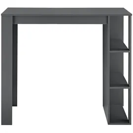 [en.casa] Bartisch Danderyd 120 x 60 x 106 cm Dunkelgrau