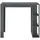 [en.casa] Bartisch Danderyd 120 x 60 x 106 cm Dunkelgrau