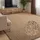 ELLE DECORATION Rocco - Weicher Flachgewebe Teppich, Maschinen Waschbar, Woll Optik, Langlebig & Nachhaltig, Modern, Skandi Look für Wohnzimmer, Esszimmer, Schlafzimmer, Flur - Karamell, 80x150cm