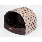 Hobbydog Hundehütte Hundehütte Hundehöhle Hundekorb Katzehütte Hundebett Katzenhöhle beige R4 (60 x 49 cm)