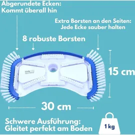 amapool Bodensauger Deluxe Kunststoff 2 Stück