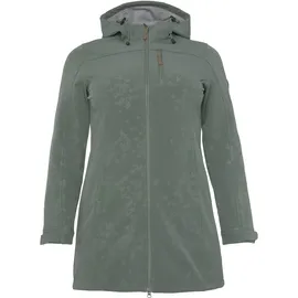 POLARINO Softshellmantel in dunkelgrün, | Gr. 52,