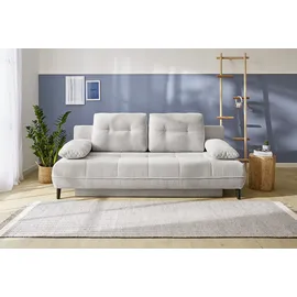 Jockenhöfer Schlafsofa JOCKENHÖFER GRUPPE "Til, B: 206 cm, Liegefl. 140x200 cm", beige (hellbeige), B:206cm T:98cm, Korpus: 95% Polyester, 5% Nylon;Kissen: 95% Polyester, 5% Nylon, Sofas, Schlafsofa, mit Bettfunktion & Bettkasten