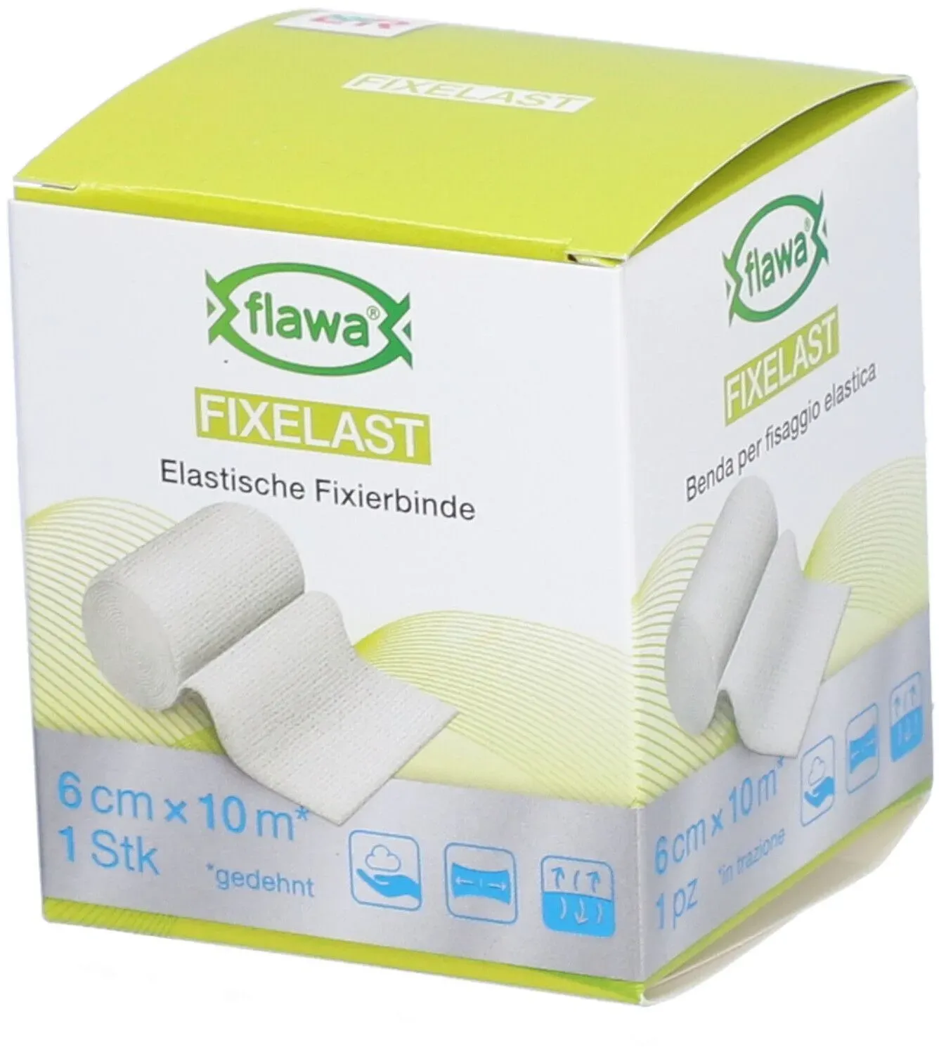 Flawa Fixelast elastische Fixierbinde 6cmx10m