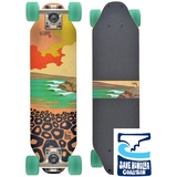 JUCKER HAWAII Skateboard PONO | City Cruiser | Mini Cruiser aus Holz | Skateboard Kinder und Erwachsene | Mini Longboard | WOODYBOARD | Komplettboard