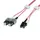 EasyLan LWL-LED-Patchkabel duplex 50/125μm OM4, LC/SC, violett, 10 m
